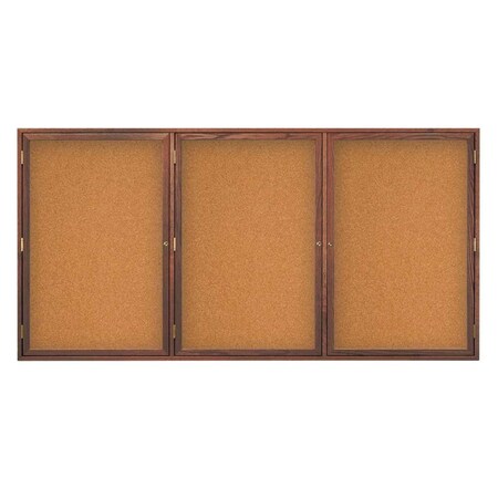 United Visual Products Board, 60x36, Walnut/Marble UV104EZ-MARBLE-WALNUT